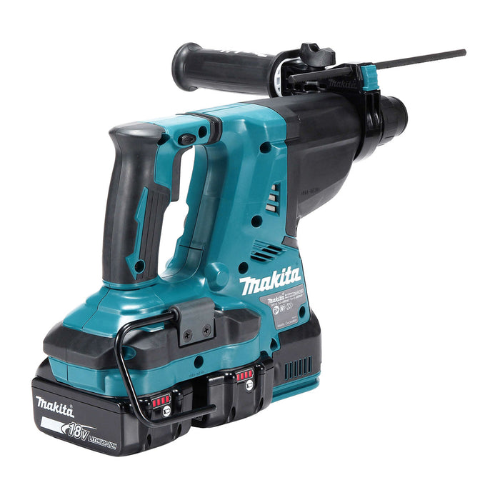 Máy khoan bê tông 3 chức năng Makita DHR280 dùng Pin 18V x2 LXT khả năng khoan 28mm đuôi gài SDS-Plus, công nghệ AVT