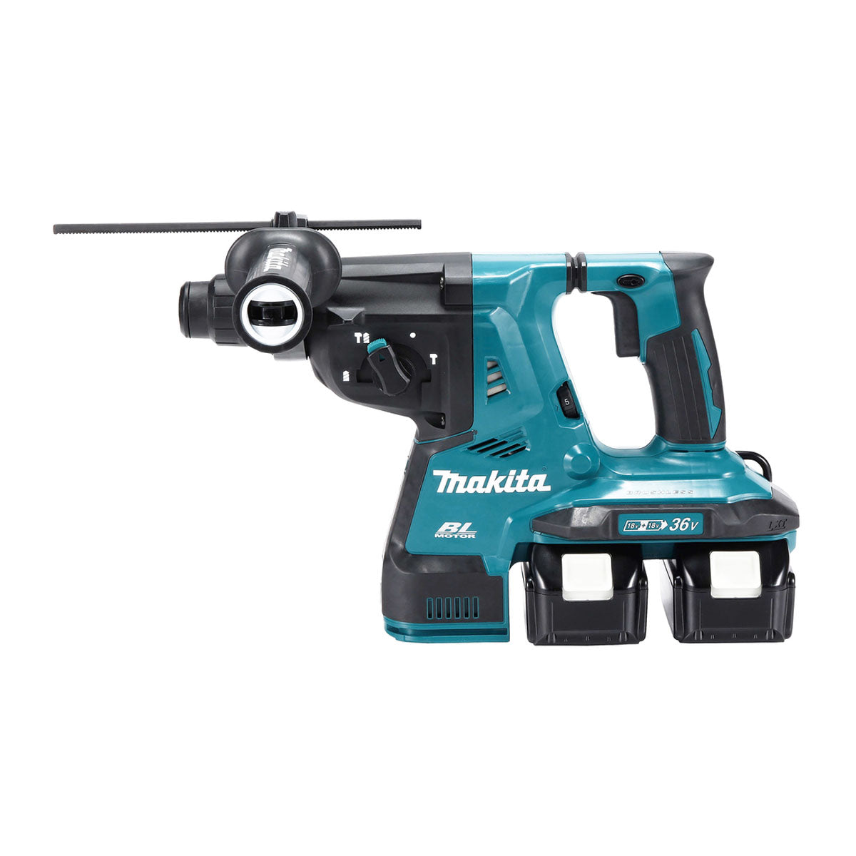 Máy khoan bê tông 3 chức năng Makita DHR280 dùng Pin 18V x2 LXT khả năng khoan 28mm đuôi gài SDS-Plus, công nghệ AVT
