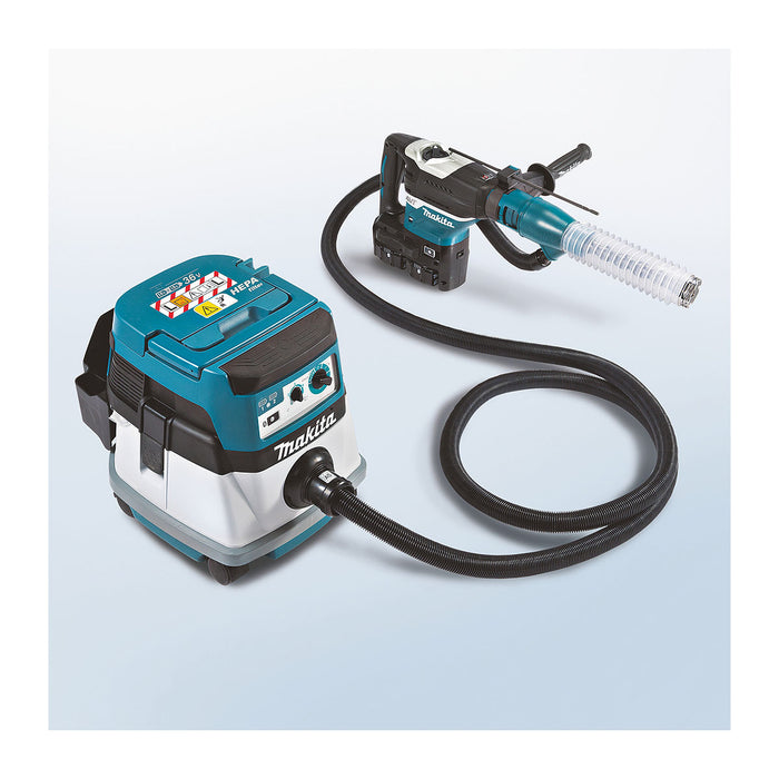 Máy khoan bê tông Makita DHR400 dùng Pin 18V x2 LXT, cỡ mũi 40mm, đuôi gài SDS-Max công nghệ AWS, AFT, AVT