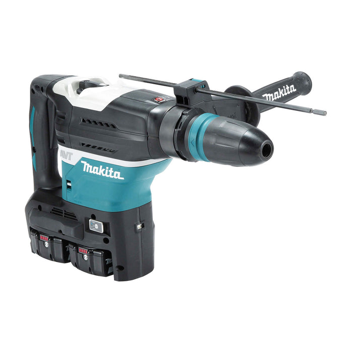 Máy khoan bê tông Makita DHR400 dùng Pin 18V x2 LXT, cỡ mũi 40mm, đuôi gài SDS-Max công nghệ AWS, AFT, AVT