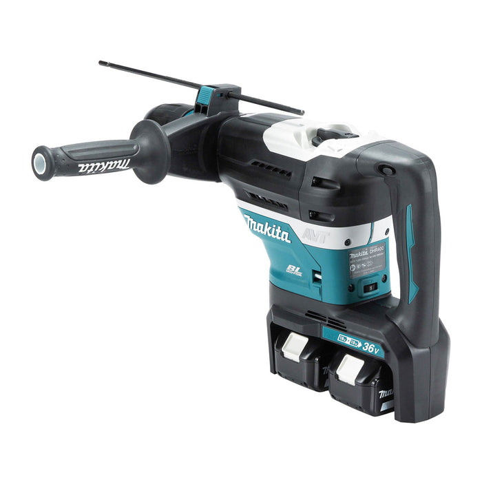 Máy khoan bê tông Makita DHR400 dùng Pin 18V x2 LXT, cỡ mũi 40mm, đuôi gài SDS-Max công nghệ AWS, AFT, AVT