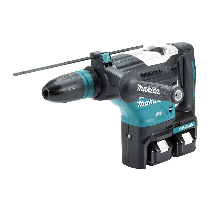 Máy khoan bê tông Makita DHR400 dùng Pin 18V x2 LXT, cỡ mũi 40mm, đuôi gài SDS-Max công nghệ AWS, AFT, AVT