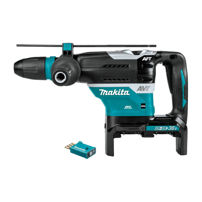 Máy khoan bê tông Makita DHR400 dùng Pin 18V x2 LXT, cỡ mũi 40mm, đuôi gài SDS-Max công nghệ AWS, AFT, AVT