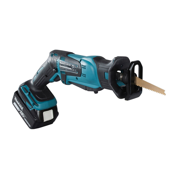 Máy cưa kiếm Makita DJR183 dùng Pin 18V LXT, độ xọc 13mm, 2 công tắc tiện dụng