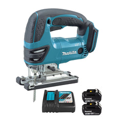 DJV180RFE: Thân máy + 2 Pin 3.0Ah (BL1830B) + Sạc nhanh (DC18RC)