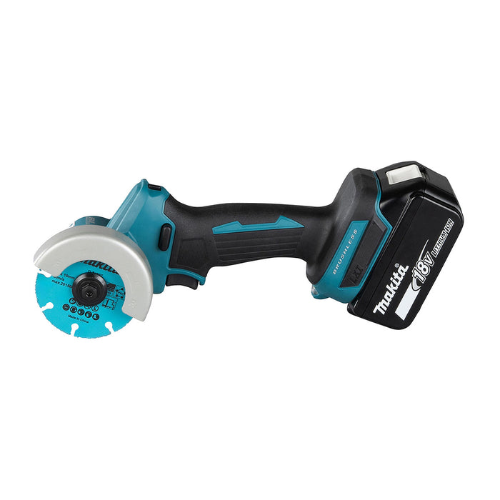 Máy cắt mini Makita DMC300 dùng Pin 18V LXT, đường kính lưỡi 76mm, công nghệ AFT