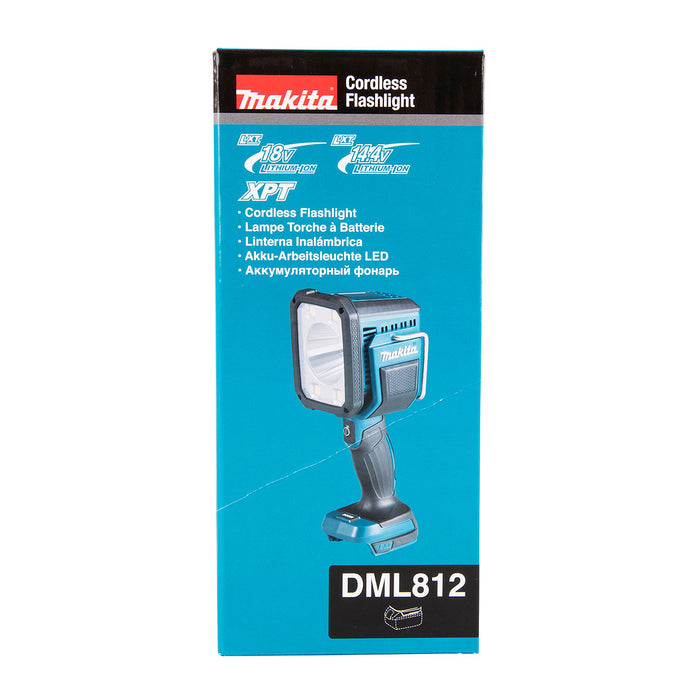 Đèn LED Makita DML812 dùng Pin 18V LXT, 14.4V độ sáng 1,250lm