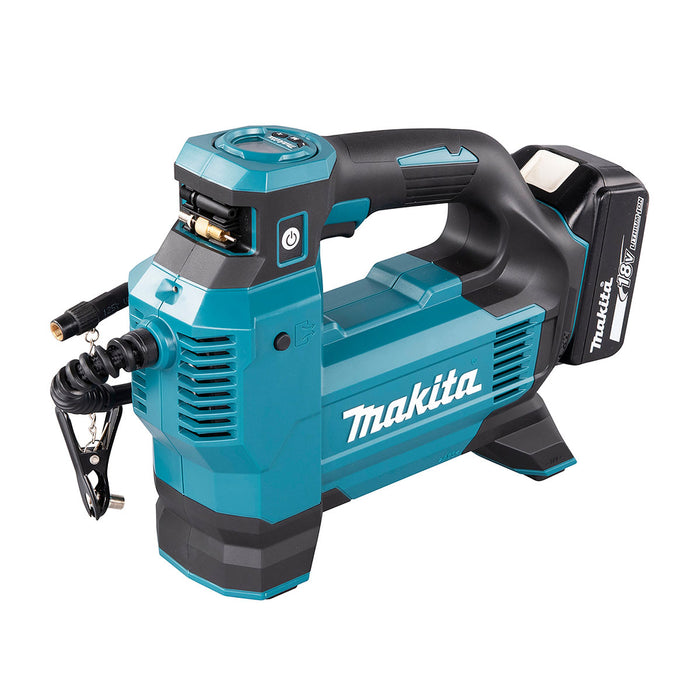 Máy bơm hơi Makita DMP181 dùng pin 18V LXT, khả năng bơm tối đa 700 kPa 11 lít/phút