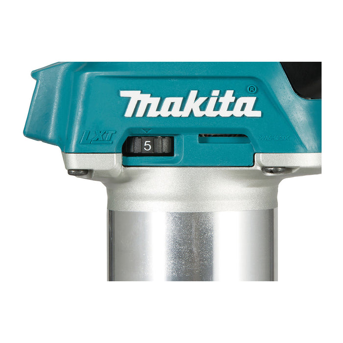 Máy đánh cạnh Makita DRT50 dùng Pin 18V LXT, chấu bóp 6.35mm (1/4 inch), 9.5mm (3/8 inch)