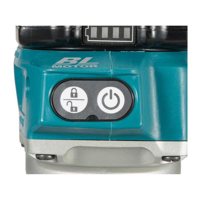 Máy đánh cạnh Makita DRT50 dùng Pin 18V LXT, chấu bóp 6.35mm (1/4 inch), 9.5mm (3/8 inch)