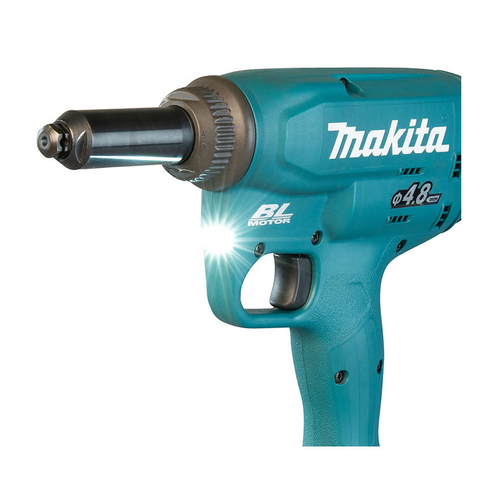 Máy tán đinh ri vê Makita DRV150 dùng Pin 18V LXT, lực kéo 10kN