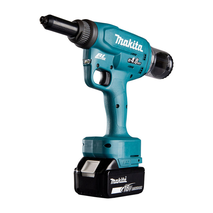 Máy tán đinh ri vê Makita DRV150 dùng Pin 18V LXT, lực kéo 10kN