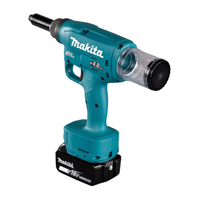 Máy tán đinh ri vê Makita DRV150 dùng Pin 18V LXT, lực kéo 10kN