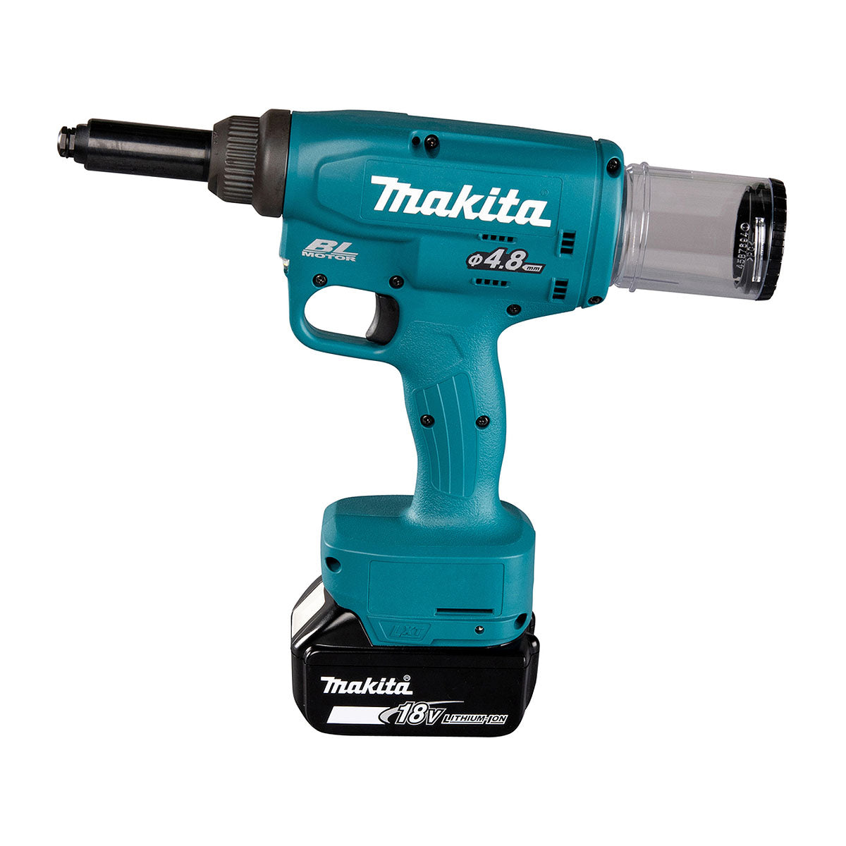 Máy tán đinh ri vê Makita DRV150 dùng Pin 18V LXT, lực kéo 10kN