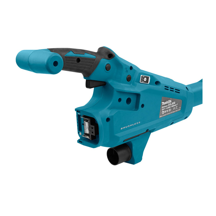 Máy chà nhám tường Makita DSL800 đường kính đế 210mm, kích thước đĩa 225mm dùng Pin 18V LXT, công nghệ AWS