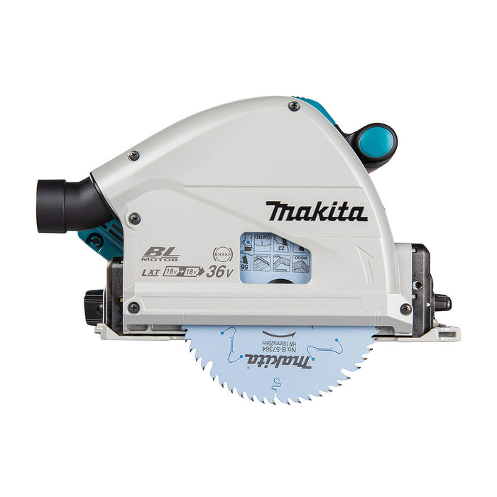 Máy cưa đĩa Makita DSP601 dùng Pin 18V x2 LXT, đường kính lưỡi 165mm, có kết nối không dây AWS