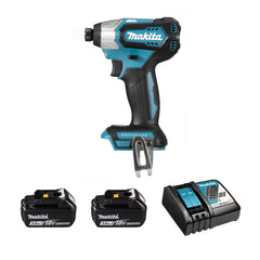 DTD155RFE: Thân máy + Sạc nhanh (DC18RC) + 2 Pin 3.0Ah (BL1830B)