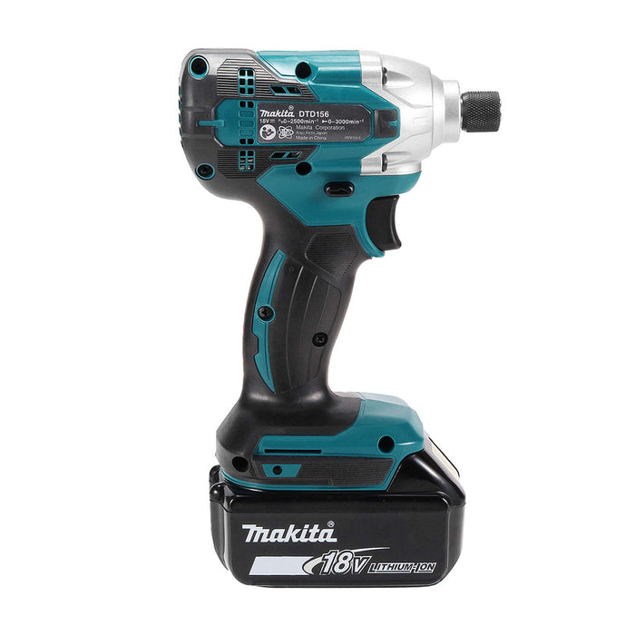 Máy vặn vít Makita DTD156 dùng Pin 18V LXT, đuôi lục giác 6.35mm (1/4 inch)