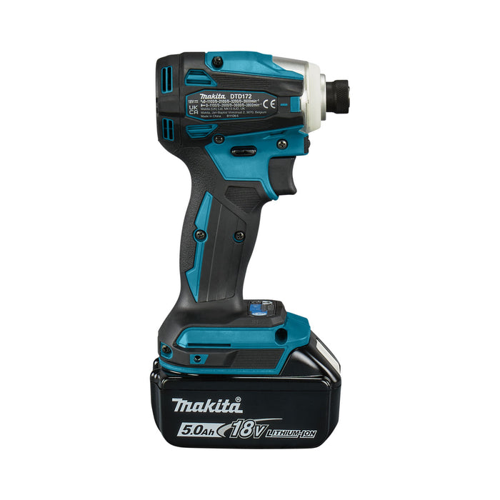 Máy vặn vít Makita DTD172 dùng Pin 18V LXT đuôi lục giác 6.35mm (1/4 inch)