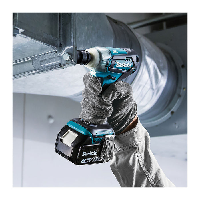 Máy siết bu lông Makita DTW181, dùng Pin 18V LXT, cốt 1/2 inch