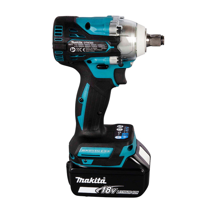 Máy siết bu lông Makita DTW300 dùng Pin 18V LXT, cốt 1/2 inch