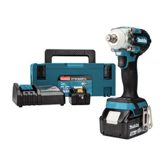 DTW300RTJ: Thân máy + Sạc nhanh(DC18RC), 2 pin 5.0Ah(BL1850B) + Thùng Makpac số 2(821550-0)