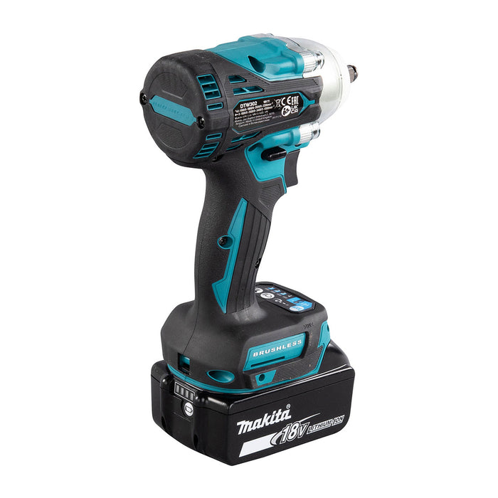 Máy siết bu lông Makita DTW302 dùng Pin 18V LXT, cốt 3/8 inch