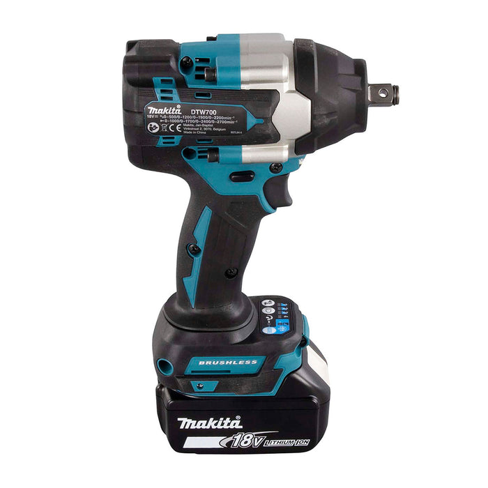 Máy siết bu lông Makita DTW700 dùng Pin 18V LXT, cốt 1/2 inch