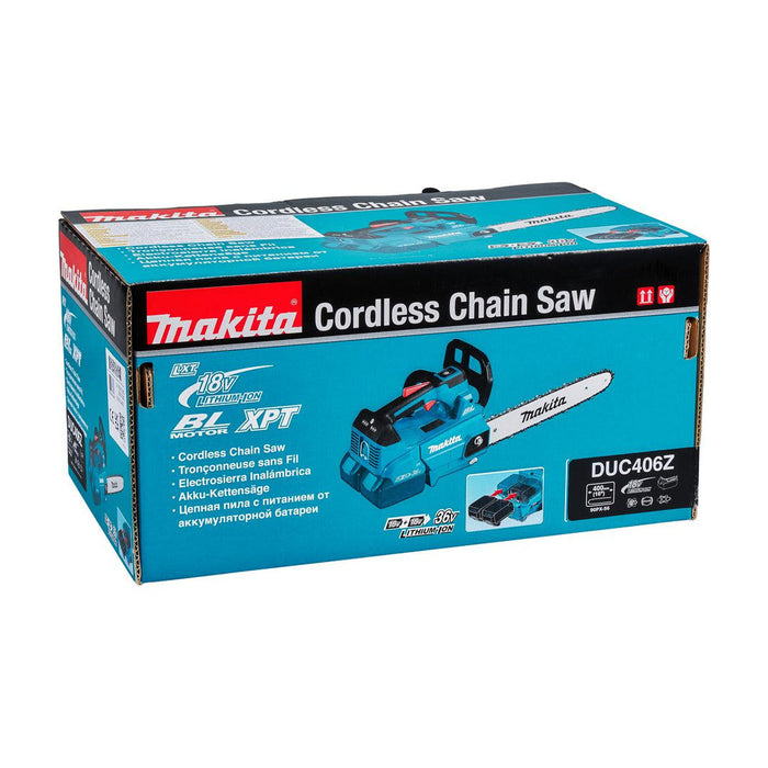 Máy cưa xích Makita DUC406 dùng Pin 18V x2 LXT, chiều dài lam 400mm