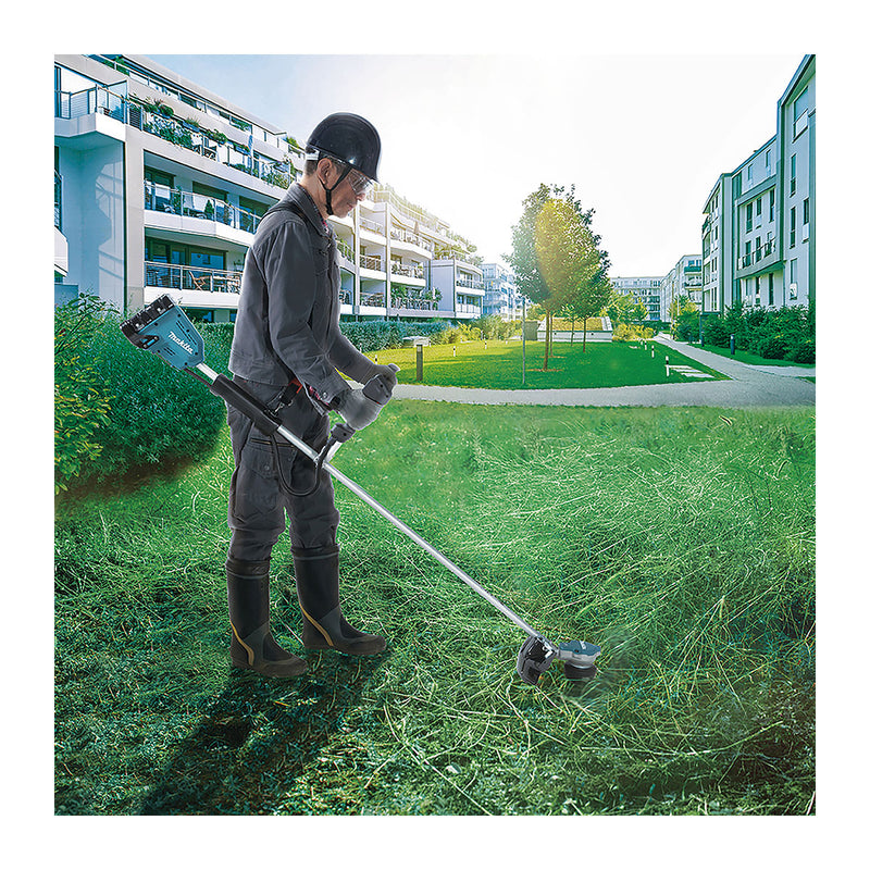 Máy cắt cỏ Makita DUR368A dùng Pin 18V x2 LXT công suất 550W, độ rộng cắt tối đa 350mm, tay cầm chữ U