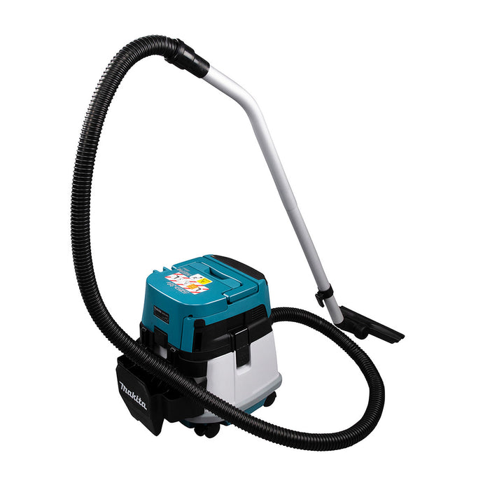 Máy hút bụi Makita DVC154L dùng Pin 18V x2 LXT dung tích 15L, lực hút 9.8kPa bộ lọc HEPA công nghệ AWS (hút khô)