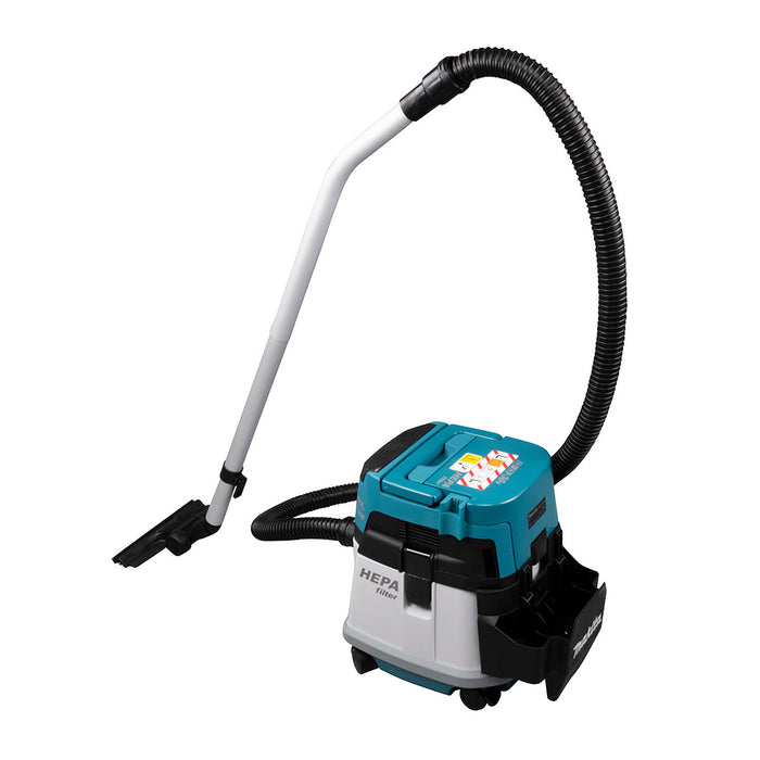 Máy hút bụi Makita DVC154L dùng Pin 18V x2 LXT dung tích 15L, lực hút 9.8kPa bộ lọc HEPA công nghệ AWS (hút khô)