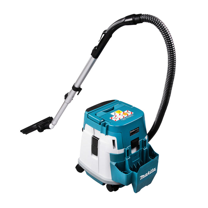 Máy hút bụi Makita DVC156L dùng Pin 18V x2 LXT, dung tích 15L, lực hút 11kPa (hút khô)