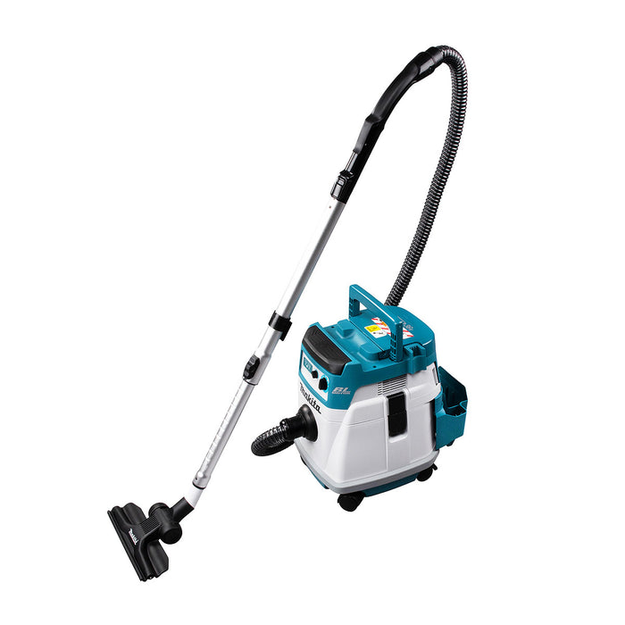 Máy hút bụi Makita DVC156L dùng Pin 18V x2 LXT, dung tích 15L, lực hút 11kPa (hút khô)