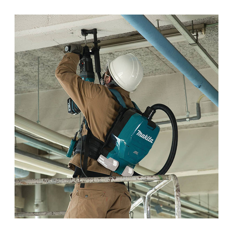 Máy hút bụi đeo vai Makita DVC260 dùng Pin 18V x2 LXT, dung tích 2L, lực hút 7.1kPa, bộ lọc HEPA