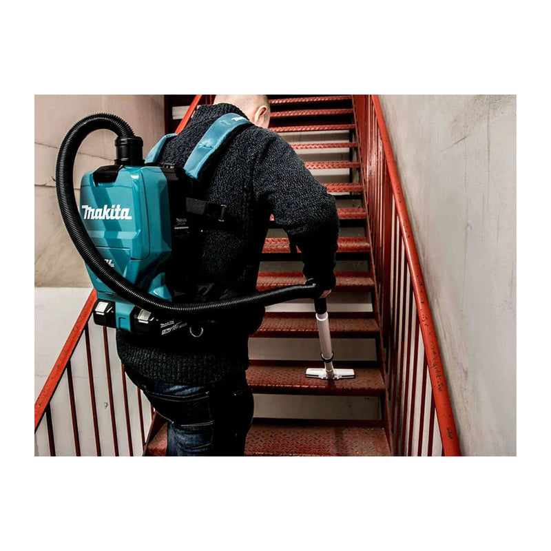 Máy hút bụi đeo vai Makita DVC260 dùng Pin 18V x2 LXT, dung tích 2L, lực hút 7.1kPa, bộ lọc HEPA