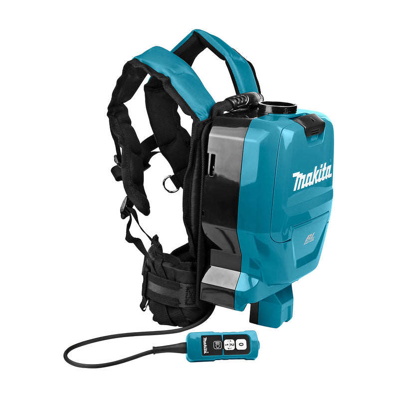 Máy hút bụi đeo vai Makita DVC260 dùng Pin 18V x2 LXT, dung tích 2L, lực hút 7.1kPa, bộ lọc HEPA