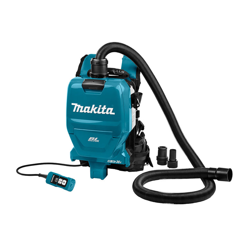 Máy hút bụi đeo vai Makita DVC260 dùng Pin 18V x2 LXT, dung tích 2L, lực hút 7.1kPa, bộ lọc HEPA