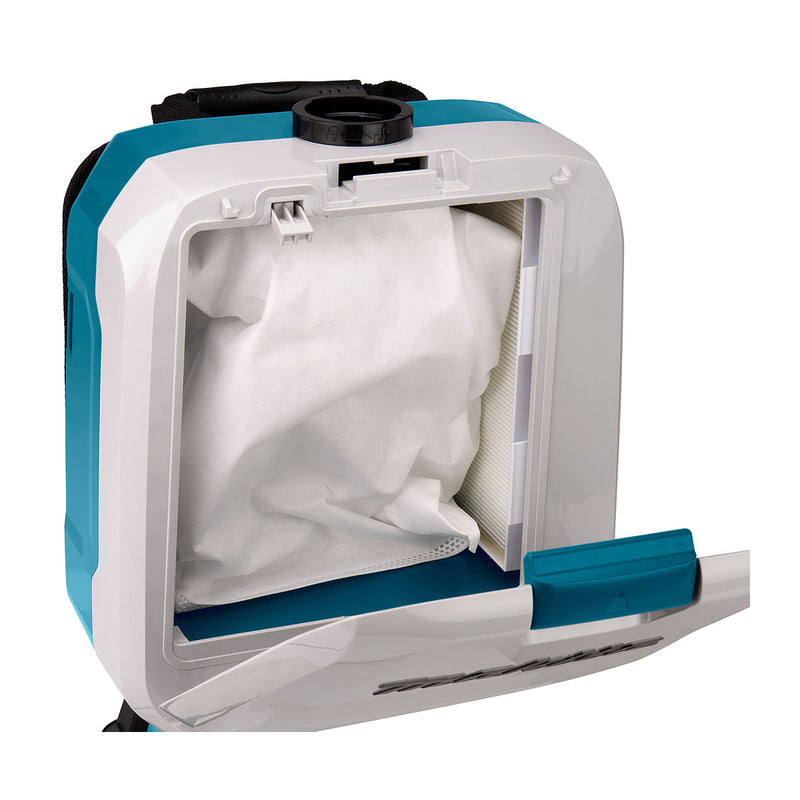 Máy hút bụi đeo vai Makita DVC660 dùng Pin 18V x2 LXT, dung tích 6L, lực hút 11kPa, bộ lọc HEPA