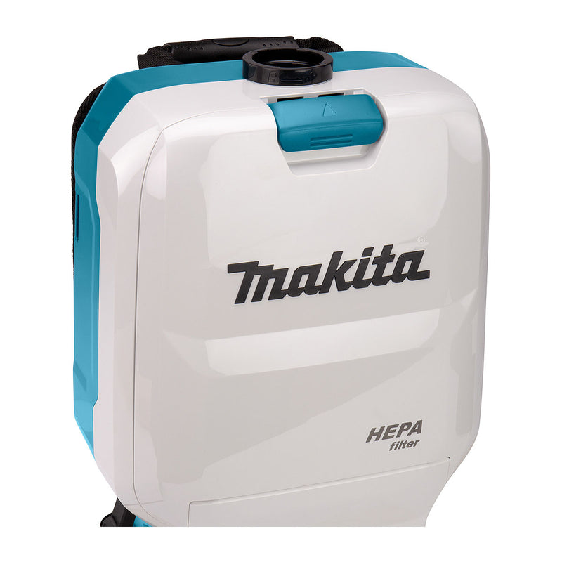 Máy hút bụi đeo vai Makita DVC660 dùng Pin 18V x2 LXT, dung tích 6L, lực hút 11kPa, bộ lọc HEPA