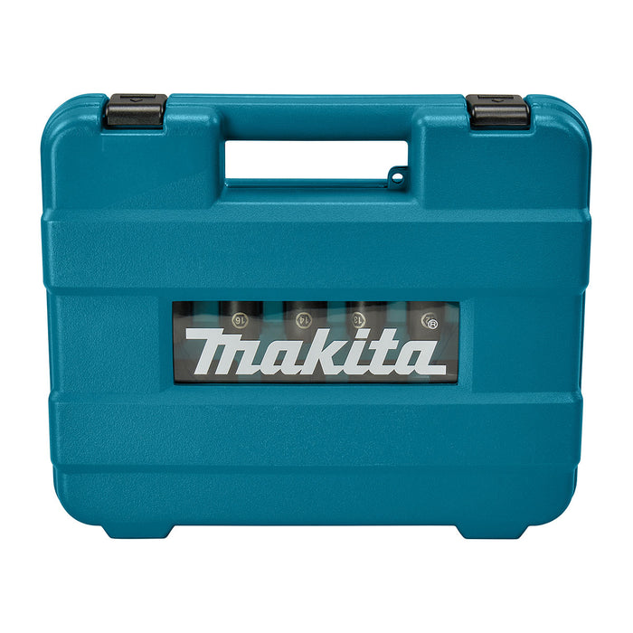 Bộ đầu tuýp 14 chi tiết cốt 1/2 inch Makita E-16586 thép Cr-Mo kích thước từ 10mm-32mm ( Cấp 3 sao )