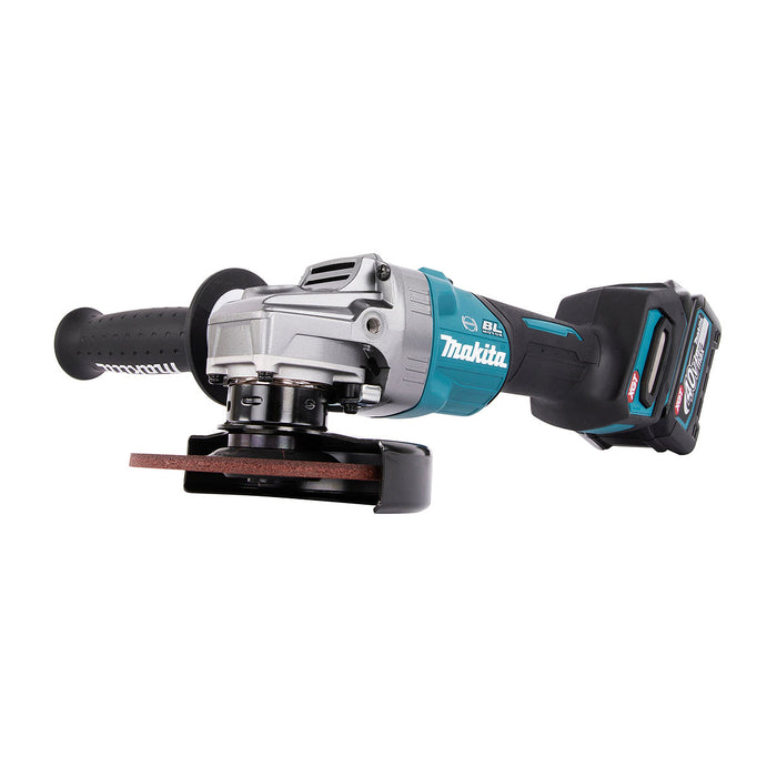 Máy mài góc Makita GA005G dùng Pin 40Vmax XGT, đường kính lưỡi 125mm, công tắc trượt, công nghệ AFT