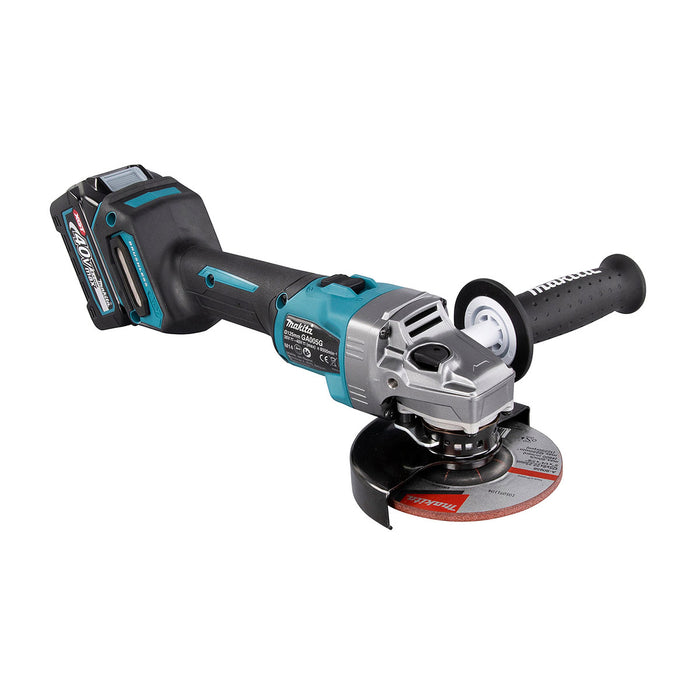 Máy mài góc Makita GA005G dùng Pin 40Vmax XGT, đường kính lưỡi 125mm, công tắc trượt, công nghệ AFT