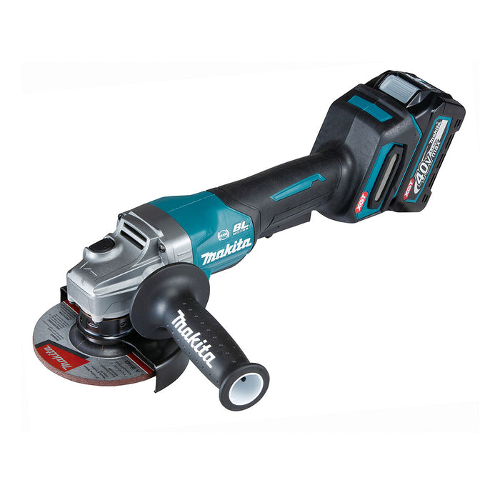 Máy mài góc Makita GA013G dùng Pin 40Vmax XGT, đường kính lưỡi 125mm, công tắc bóp, công nghệ AFT