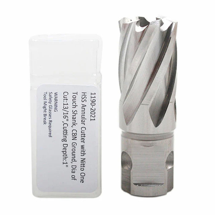 Mũi khoan từ dòng Hi-Broach One-Touch tháo lắp nhanh Nitto Kohki, đường kính từ 12mm - 52mm, độ sâu 25L - 50L