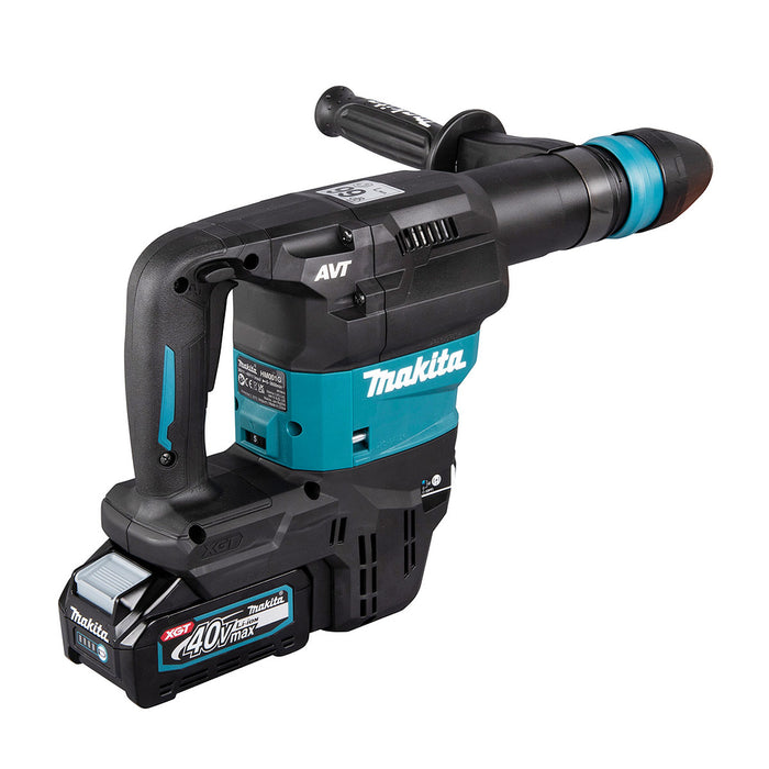 Máy đục bê tông Makita HM001G dùng Pin 40Vmax XGT, đuôi gài SDS-Max, công nghệ AVT, AWS