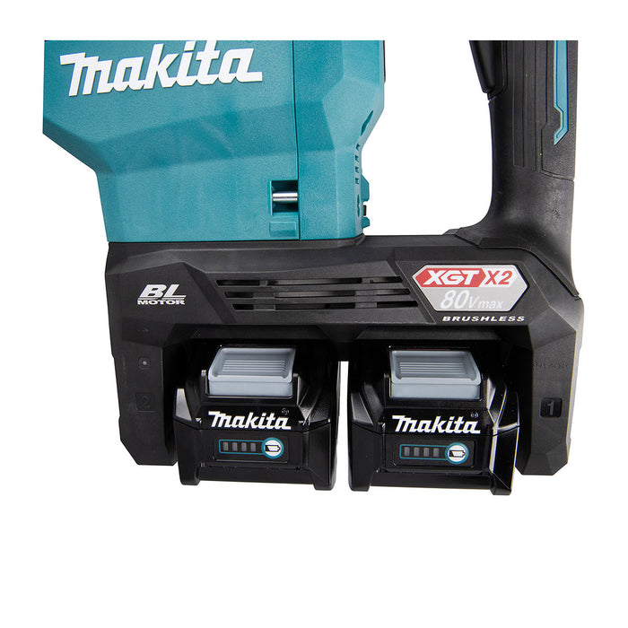 Máy đục bê tông Makita HM002G dùng Pin 40Vmax x2 XGT, đuôi gài SDS-Max, công nghệ AVT, AWS