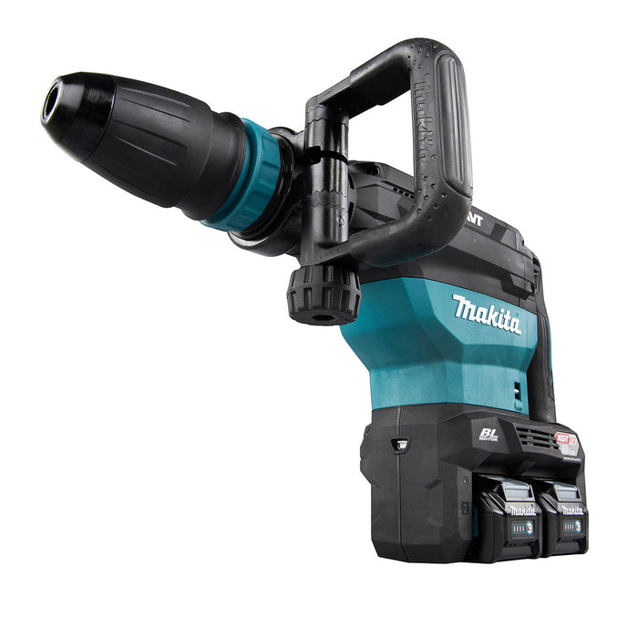 Máy đục bê tông Makita HM002G dùng Pin 40Vmax x2 XGT, đuôi gài SDS-Max, công nghệ AVT, AWS