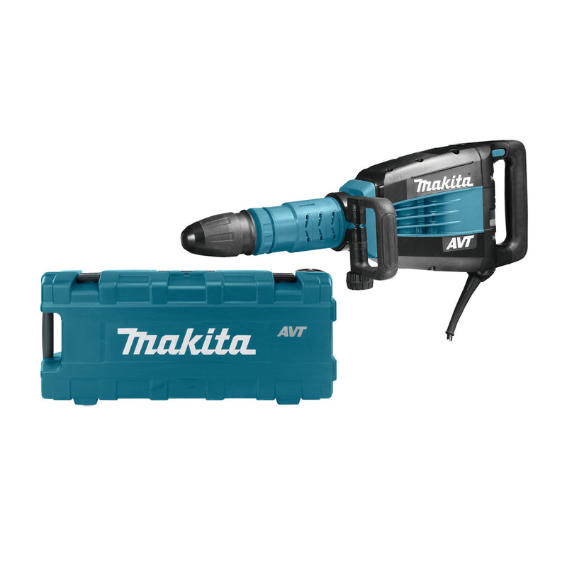 Máy đục bê tông Makita HM1214C, công suất 1,510W đuôi gài SDS-Max, công nghệ chống rung AVT