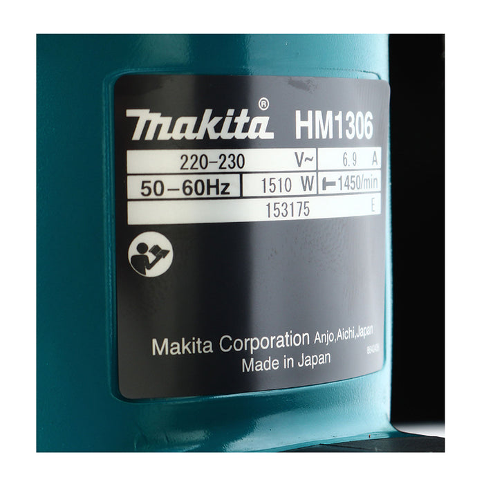 Máy đục bên tông Makita HM1306 công suất 1510W, đuôi lục giác 30mm